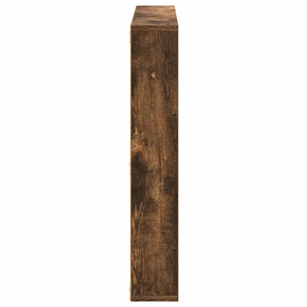 Scaffale per riviste 2 pcs Rovere fumé 80 x 12 x 70 cm 890845