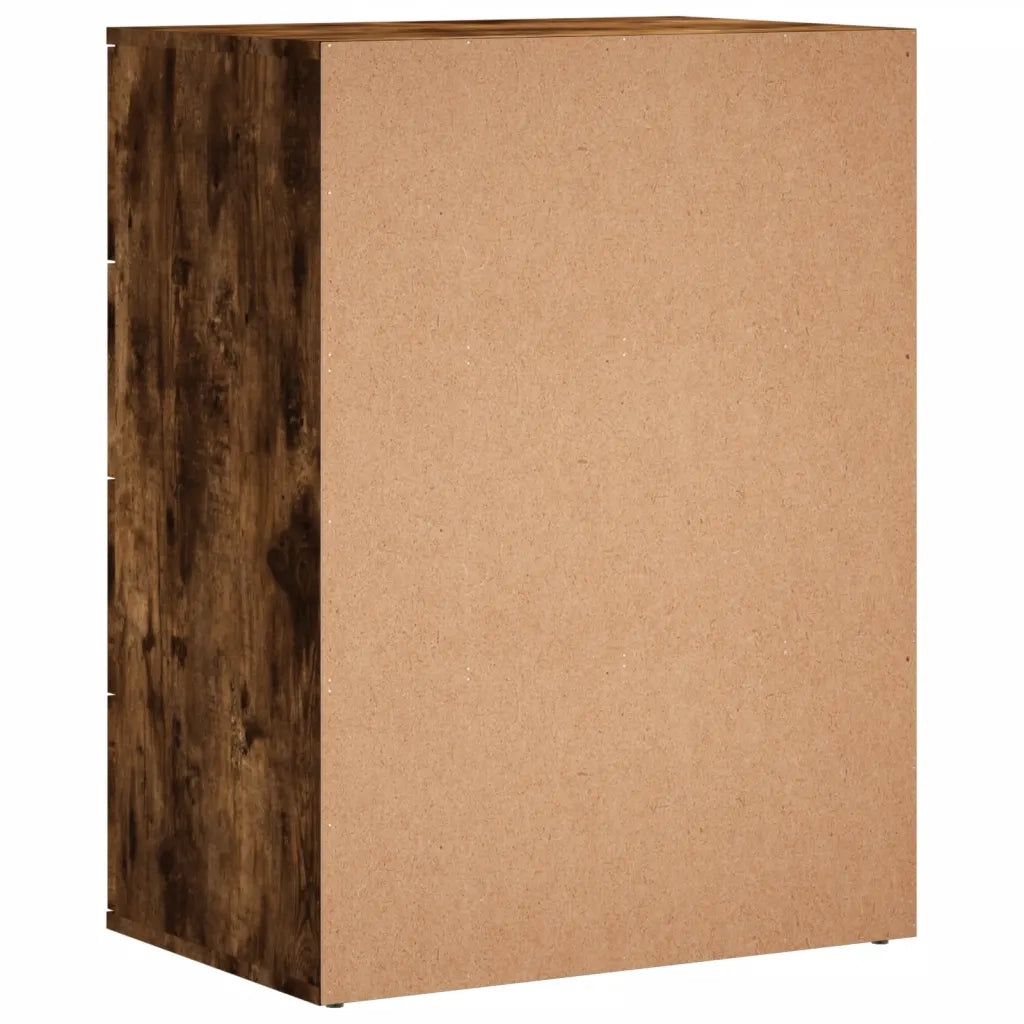 Credenza-Buffet-Armadio da cucina Rovere Fumo 60x39x80 cm in Legno Multistrato