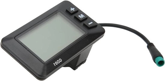 Schermo LCD elettrico 36V 48V 5-pins Display GD01 Acqua Resistente Connettore - Scooters Elettriche - Accessori per Sterzo - 222 mm - Alimentazione .