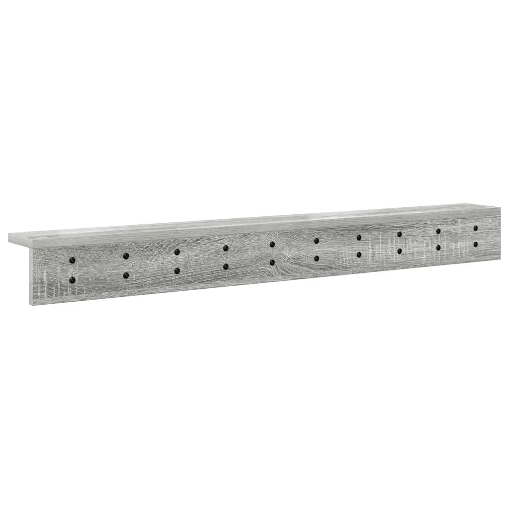 Appendiabiti a muro Grigio Sonoma 100 x 10,5 x 10,5 cm 874376