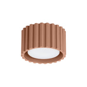 Spot soffitto rigato tondo mocca 6cm GX53 10W VISTAO