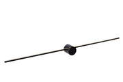 Lucide Mizar applique LED 10W 2700K nera IP44 90cm alluminio