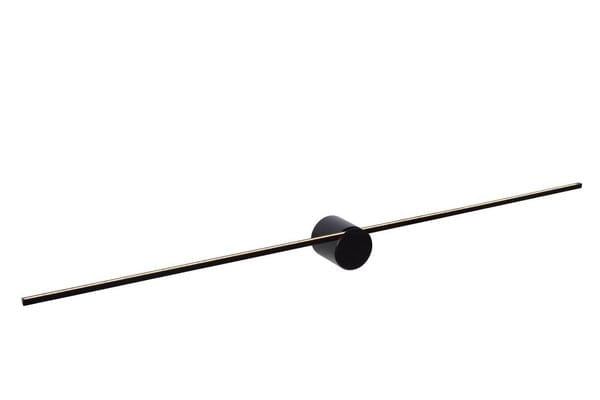 Lucide Mizar applique LED 10W 2700K nera IP44 90cm alluminio