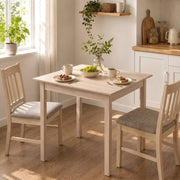 TAVOLO da pranzo quadrato 75x75x76 cm Legno di pino naturale