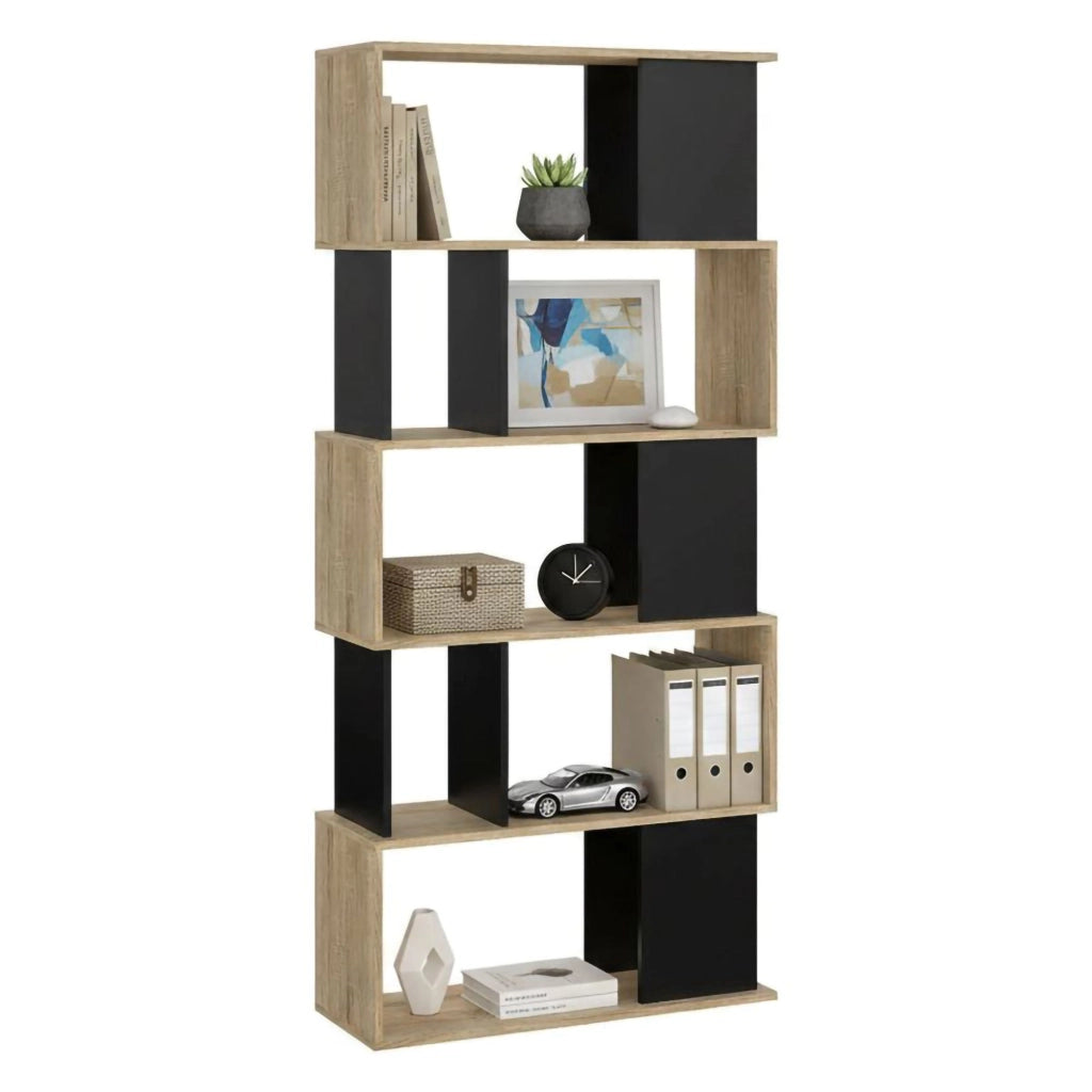Biblioteca Arg, Libreria 4 Ripiani, 29.5x80x173.5h cm Marrone