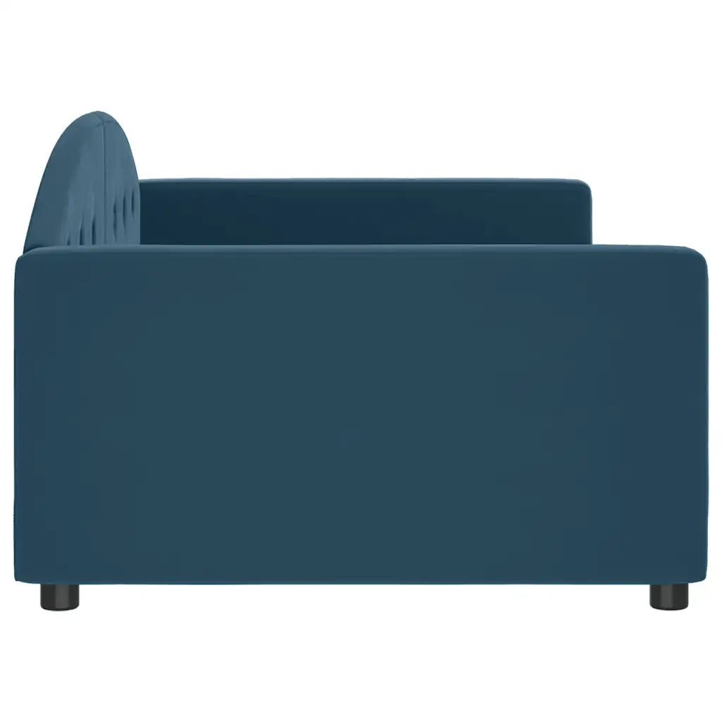 Letto da Giorno Blu 100x200 cm in Velluto 354142