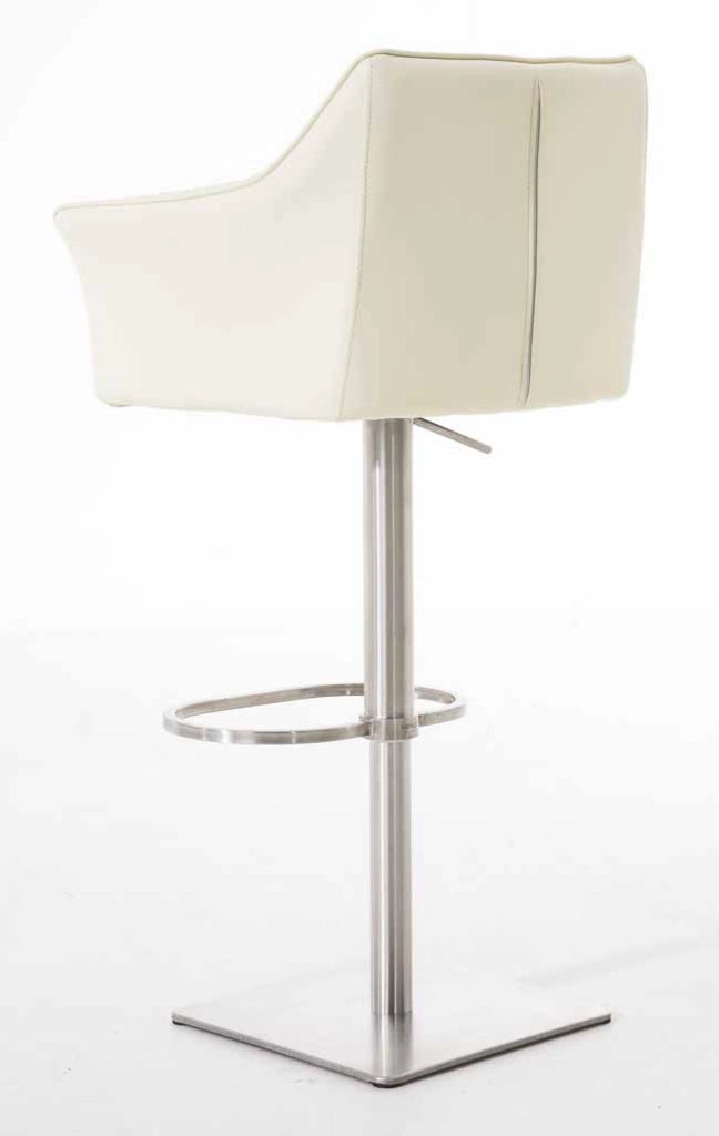 Set 2 sgabelli bar Damaso ecopelle acciaio inox 5