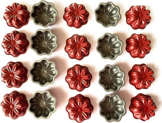 Mini-forma per torta, piccola forma per torta, 20 pezzi con rivestimento antiaderente, ideale per feste, compleanni, occasioni speciali, facile da lavare