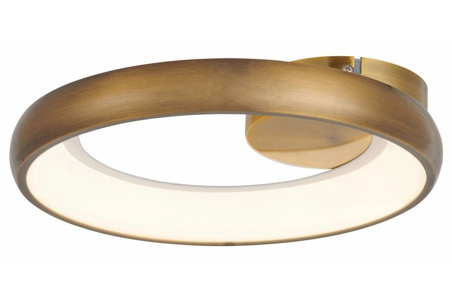 Plafoniera LED Thea anello oro scuro 30cm 20W Reality