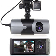 Trade Shop - Dvr Per Veicoli Auto Con Doppia Camera Frontale E Posteriore Con Sensore Gps -