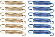Fissaggio Tubo di Scarico in Acciaio Inox - 6 Pezzi - Lunghezza della Vite 40 mm - Lunghezza Totale 63 mm - Protezione Anticorrosione - Adatto per Motocicletto/Scooter/ATV - Fissaggi a Vite per Tubo di Scarico