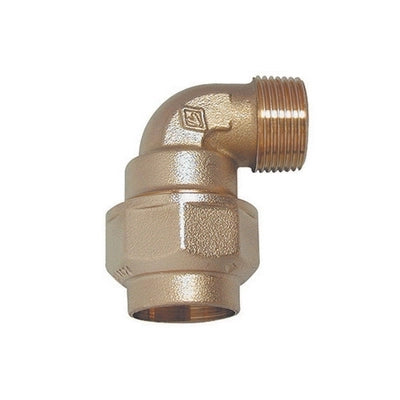 RACCORDO A GOMITO MASCHIO IN OTTONE- 11/2 x 50- BUGAT- pezzi 1