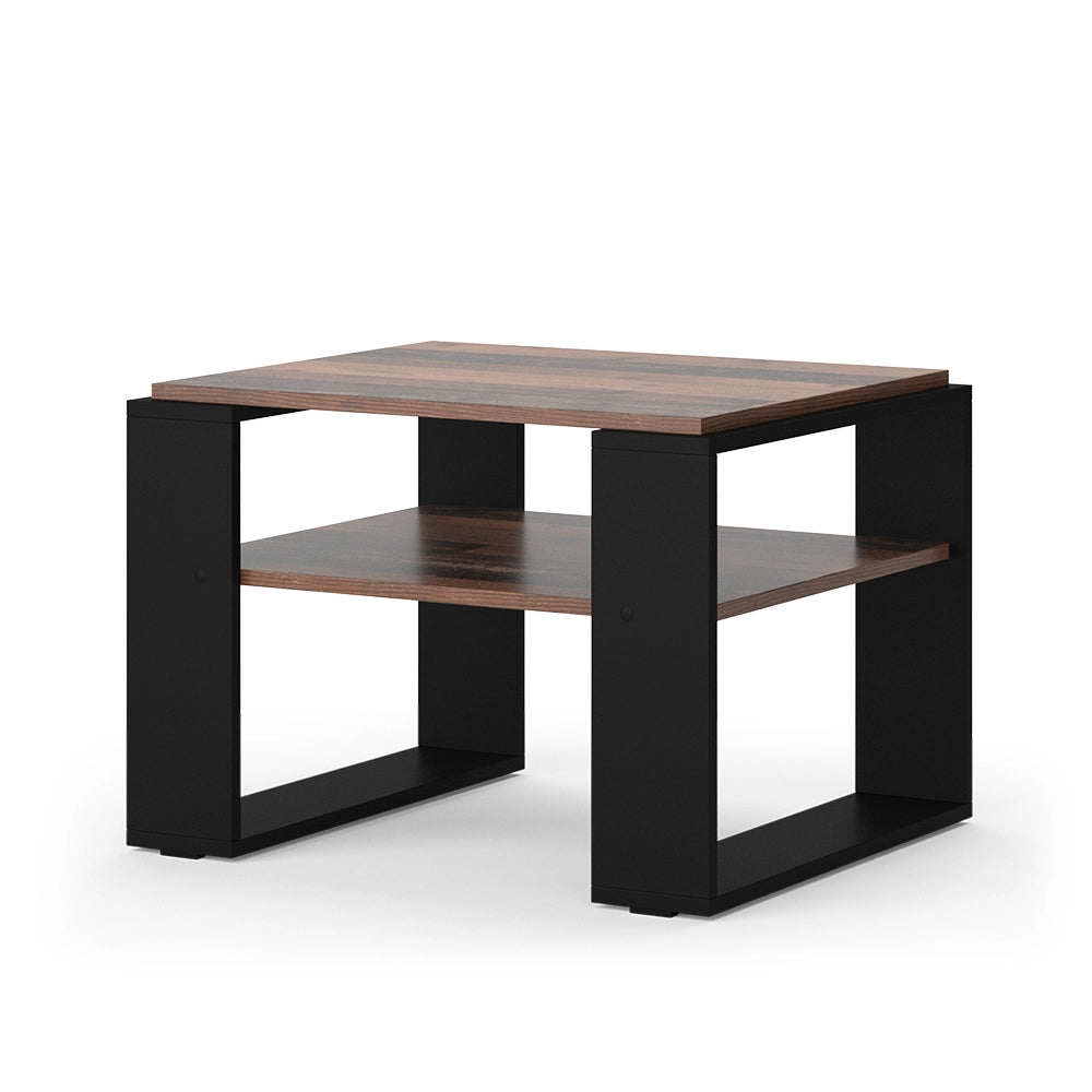 Vicco Tavolino da salotto Legno antico 65.6 x 55,8 cm con ripiano