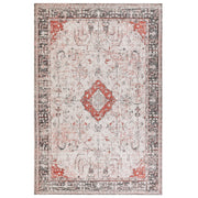 Tappeto di cotone di colore rosso beige 200 x 300 cm stile orientale soggiorno camera da letto