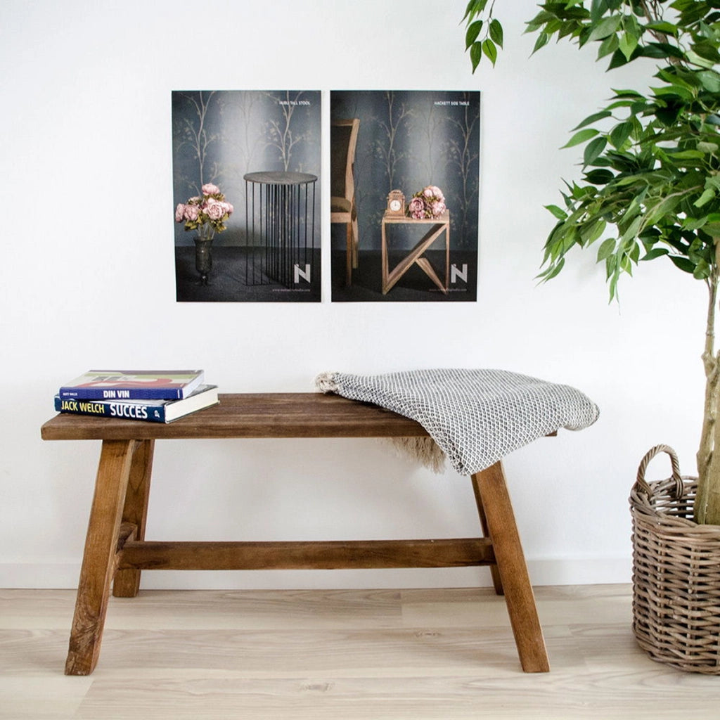 Panca Barcelona, Marrone, Legno, 25x90x45 cm