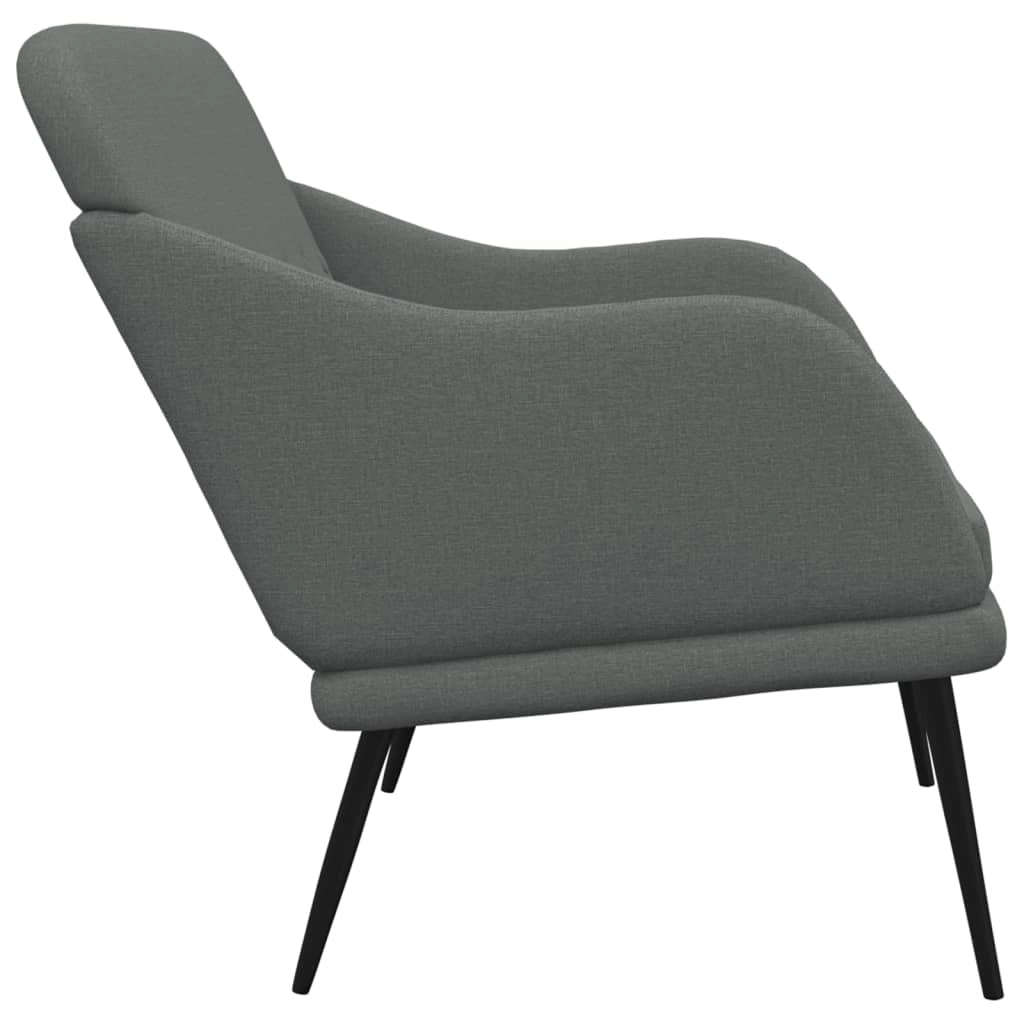 Panca 110 x 76 x 80 cm tessuto grigio scuro 02_0010504