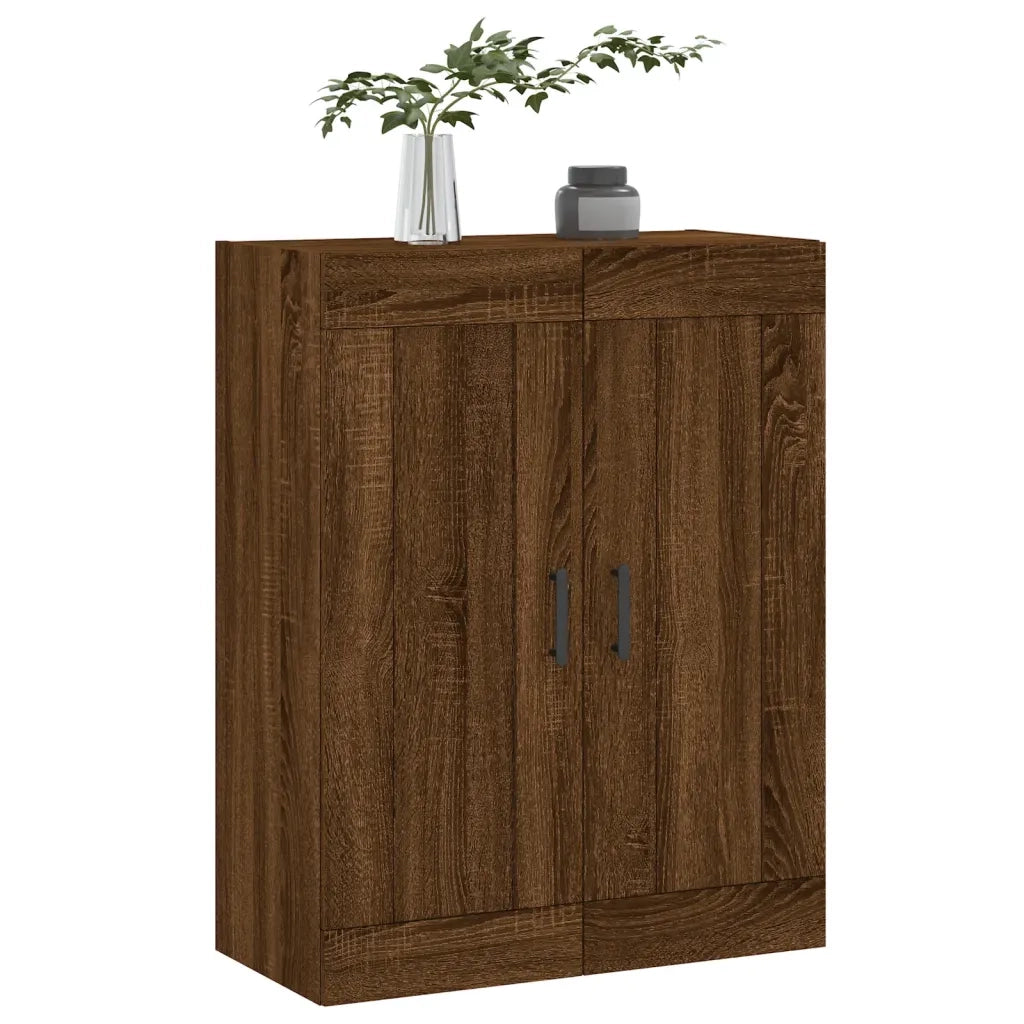 Mobile a Parete Rovere Marrone 69,5x34x90 cm Legno Multistrato 830395