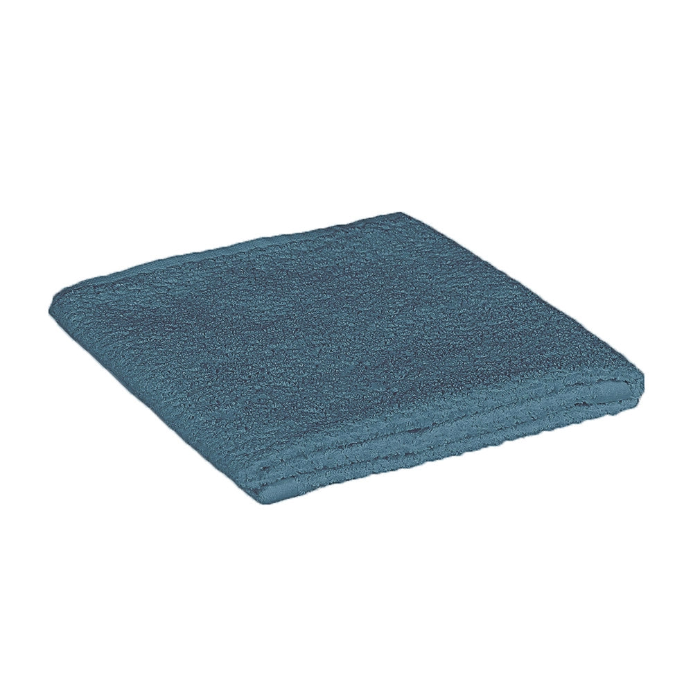 Asciugamani ospite per bagno 55x100 cm turchese cobalto in cotone 100%