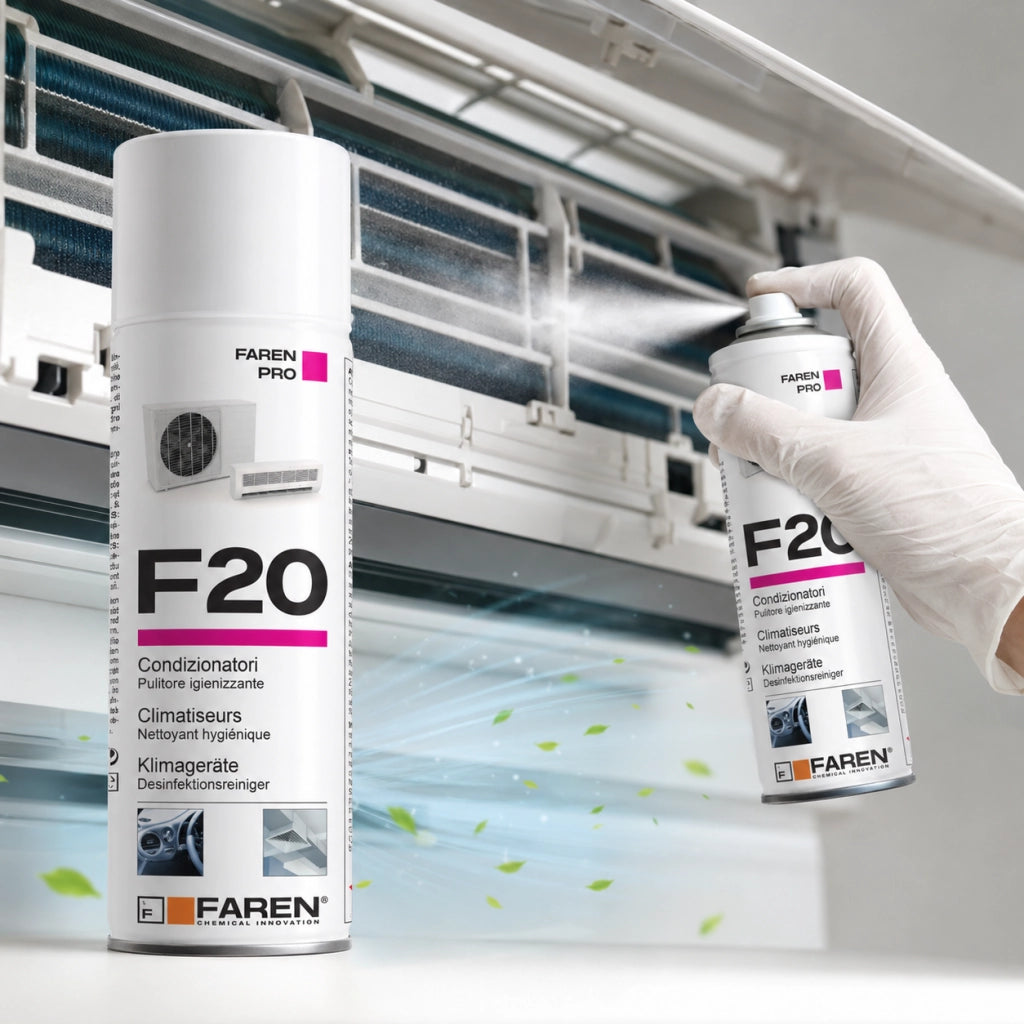 Faren f20 igienizzante spray profumato per climatizzatori casa auto 400ml 2 pezzi