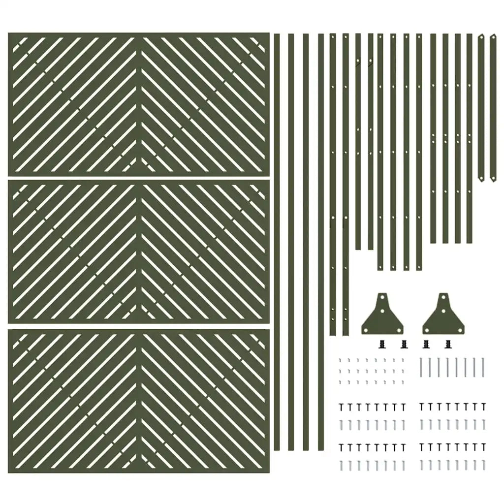 Schermo per Privacy Oliva 100 x 50 x 180 cm Acciaio CFW8456644