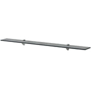 Mensola/mobile/mobiletto in vetro da parete 100x20 cm spessore 8 mm nero 2702158/2
