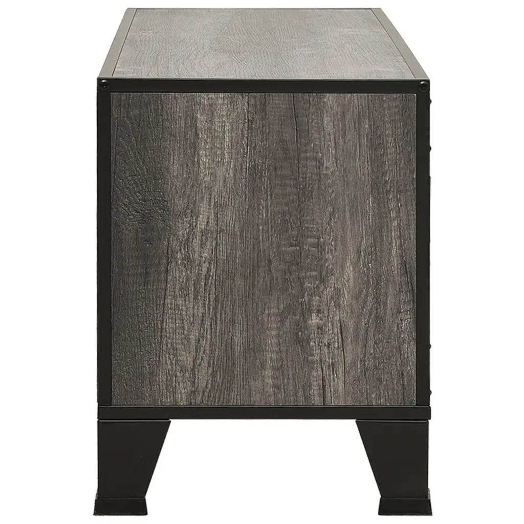 Mobile Porta TV Grigio 105x36x47 cm in Metallo e MDF cod mxl 7206