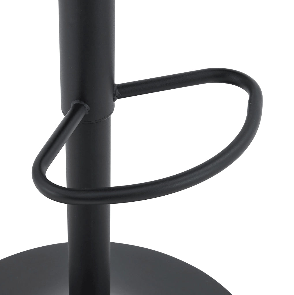 Sgabello da bar regolabile 62-83 cm in PU marrone e nero