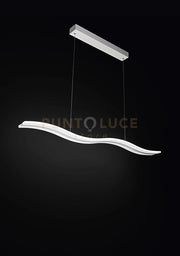 Sospensione in metallo e plexiglass Bend LED 48W CCT 3000K 4000K 6000K CRI?80 220-240V 3648lm doppia emissione