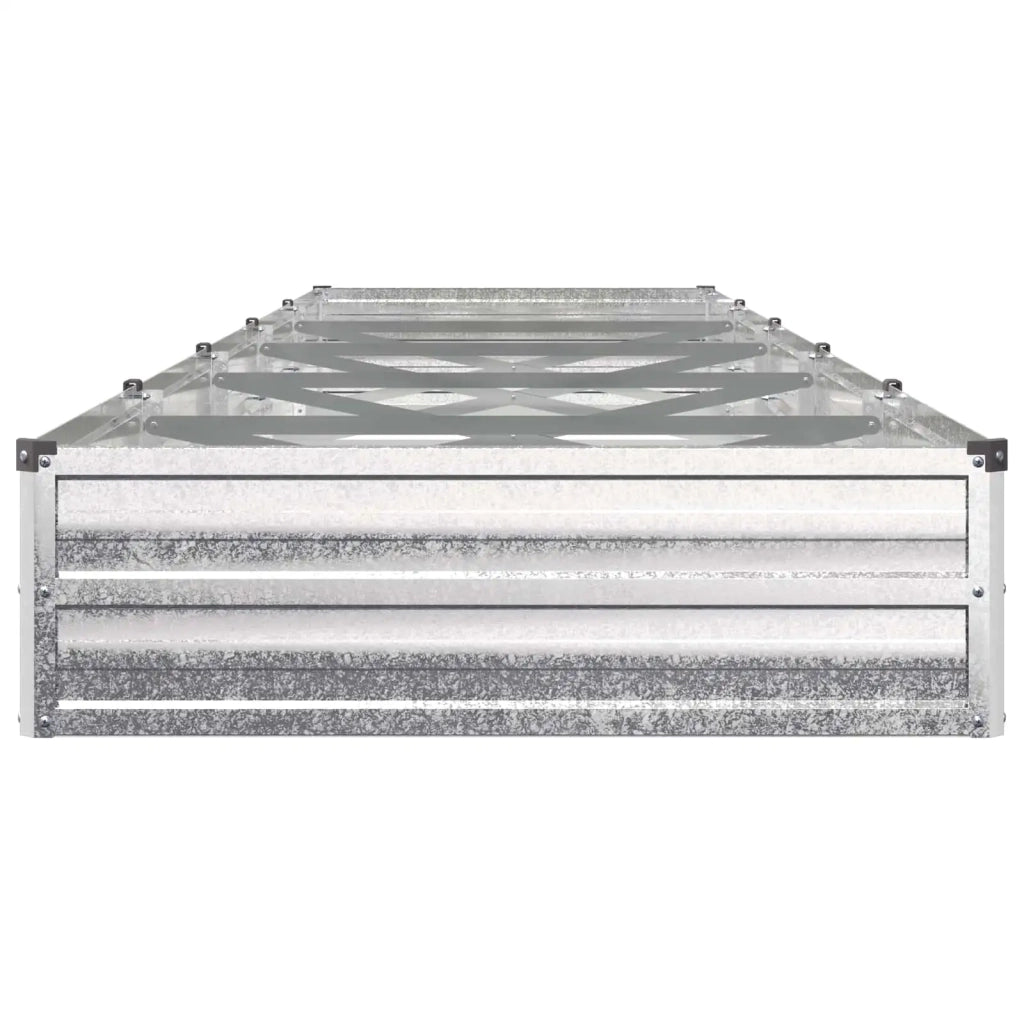 Letto rialzato da giardino Argento 400 x 80 x 24 cm 8006511