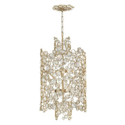 Lampadario Anya glamour cristalli argento 6xE14 Hinkley