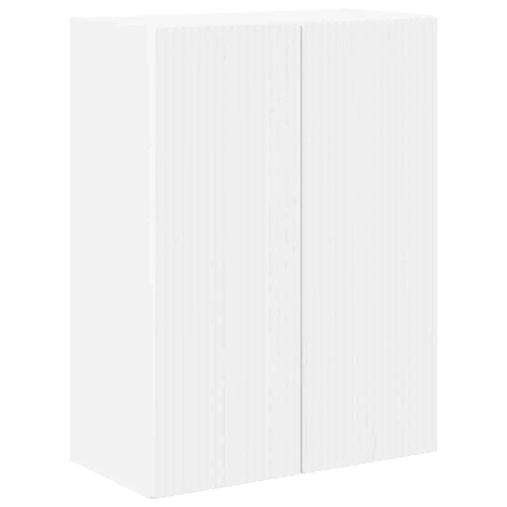 Mobile TV da parete-Mobile TV a Muro-Credenza TV Bianco 59,5 x 31 x 80 cm Legno multistrato