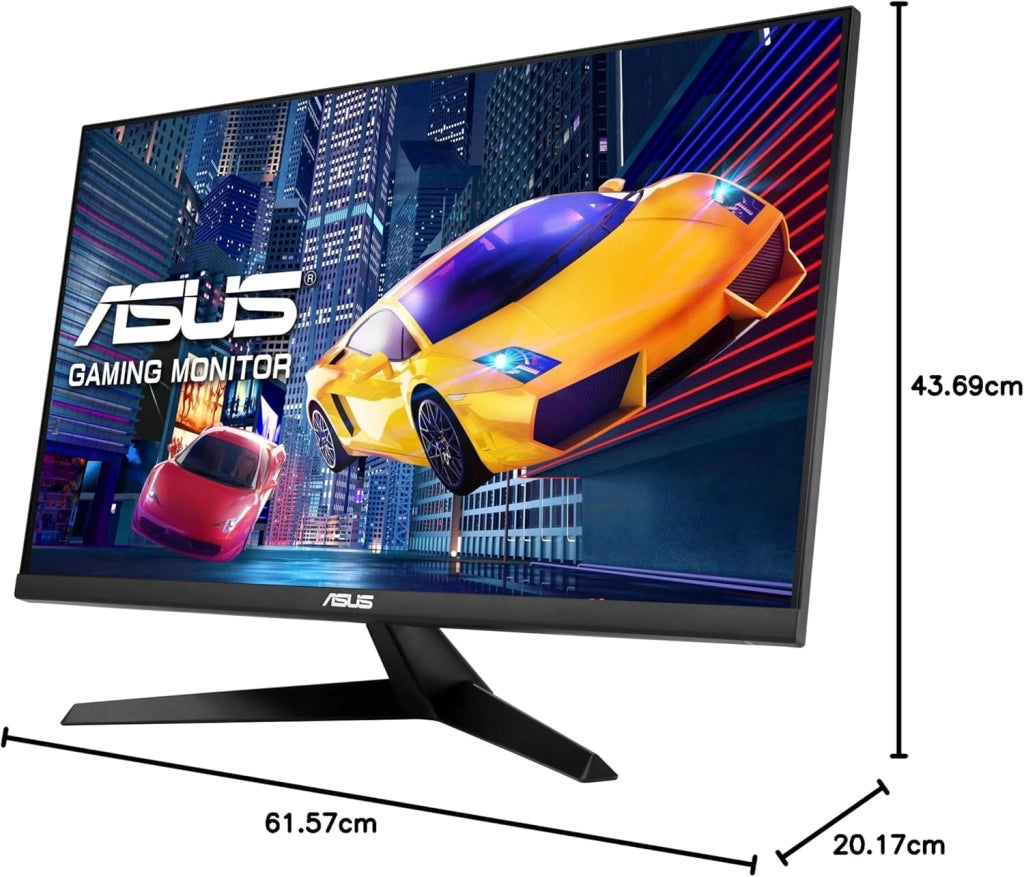 VY279HGE Eye Care Monitor Gaming 27” pollici FHD (1920 x 1080), IPS 144Hz, SmoothMotion, 1ms (MPRT), FreeSync Premium, Tecnologia Eye Care Plus, Filtro Luce Blu, Anti-sfarfallio, Nero