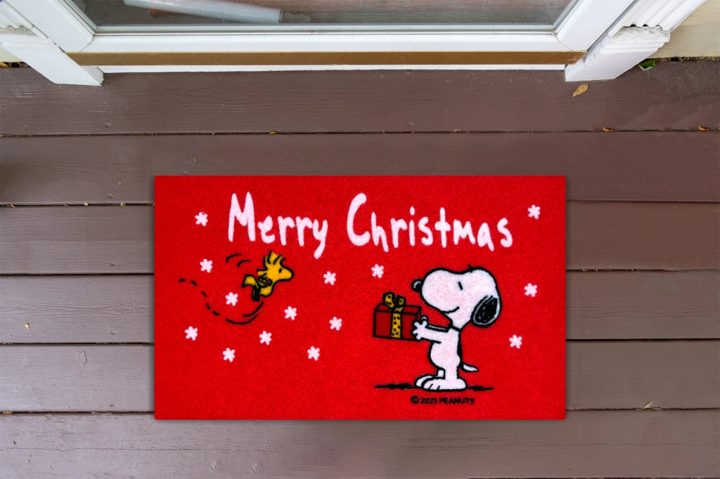 Zerbino Ingresso Natalizio Rettangolare 40 x 60 Cm Tappeto Ingresso Asciugapassi Tappetino Antiscivolo Interno Estero Idea Regalo Natale  - Dis2 Natale