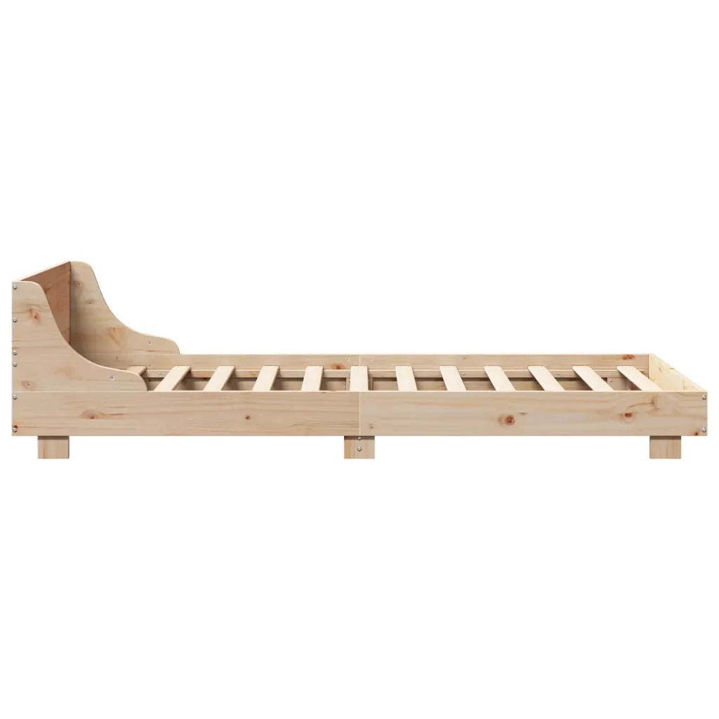 Letto senza Materasso 90x190 cm in Legno Massello di Pino 850749