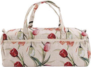 Organizzatore di Stoffe per la Casa con Tasca per Aggiustamenti e Nailetti - Borsa Portatile per Accessori per Maglia e Sartoria - Ideale per Progetti di Artigianato e Papier-Mâché