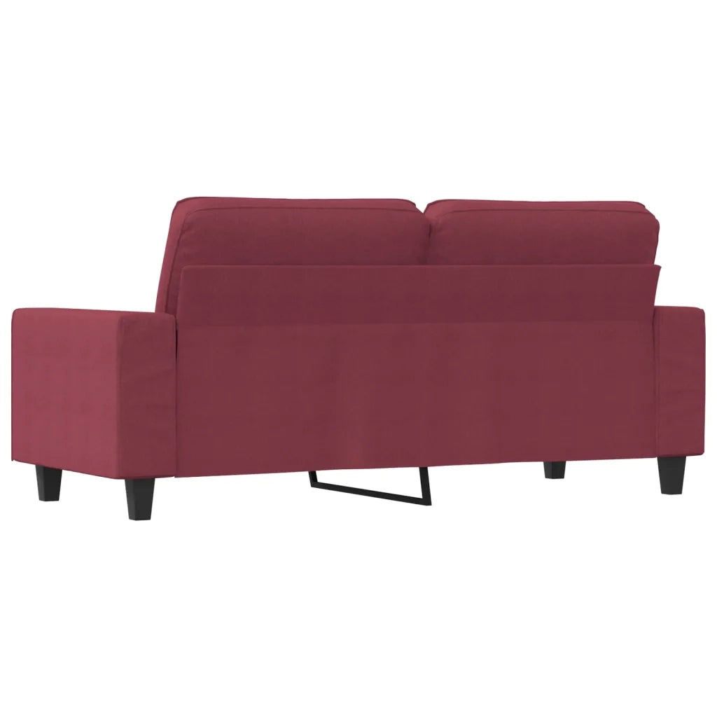 Divano a 2 Posti-Sofa 2 Posti Rosso Vino 140 cm in Tessuto 233951