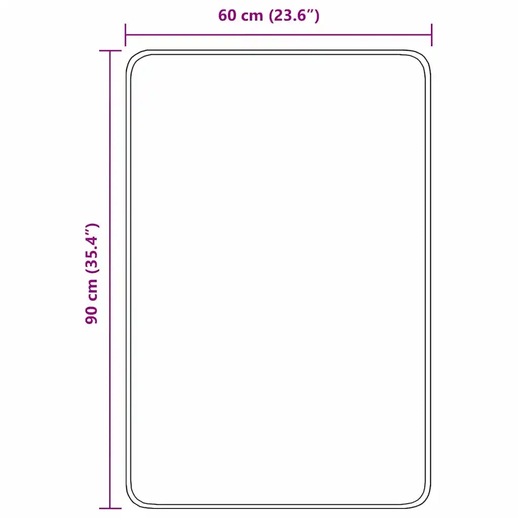Tappetino da bagno antiscivolo Verde 60 x 90 cm PP 4019839