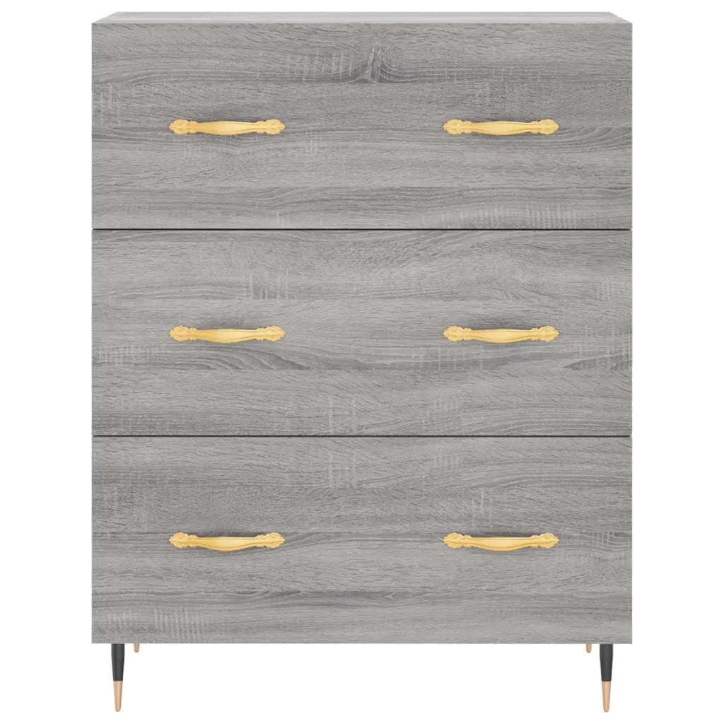 Credenza | Madia | Buffet da pranzo | Armadio da pranzo Grigio Sonoma 69,5x34x90 cm in Legno Multistrato