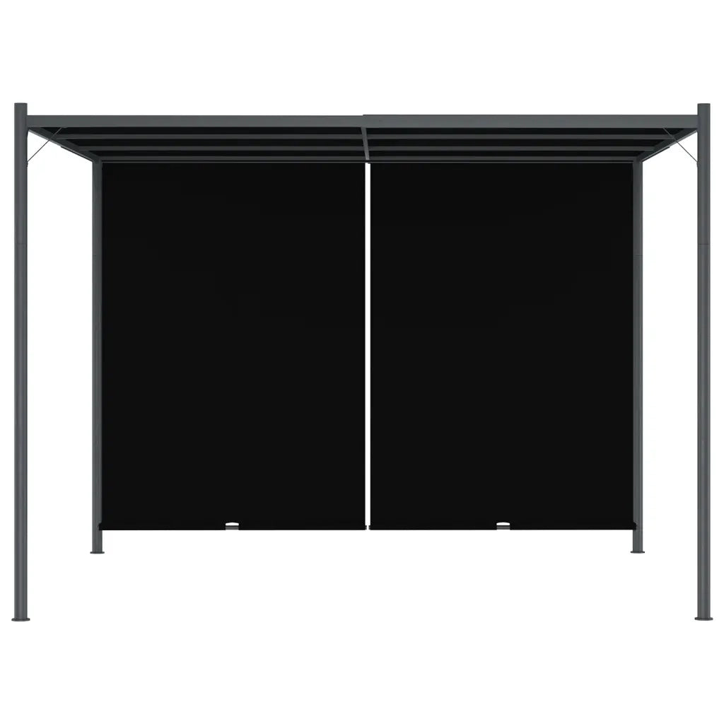 Pergola da Giardino con Tetto Retrattile 3x3 m Antracite cod mxl 63931