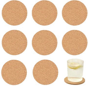 Set di 8 sottopiani in gomma in vetro, diamantati in legno, per raclette, tè, caffè, bar di cocktail, accessori, resistenti al calore, riciclabili.