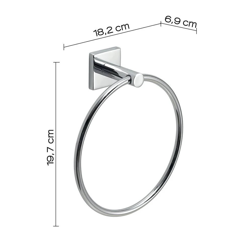 Portasalviette GEDY linea Fuji ad anello Cromato