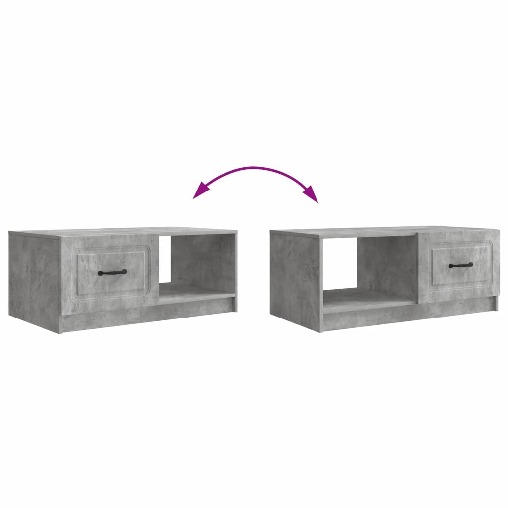 Tavolino da salotto Grigio Cemento 90 x 50 x 37 cm 895878