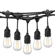 Catena luminosa da esterno corda di luci catenaria 10 metri prolungabile con 10 portalampada E27 lampadine non incluse