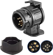 Adattatore 13 Pin a 7 Pin per Auto e Camioncrao di Coda Nero