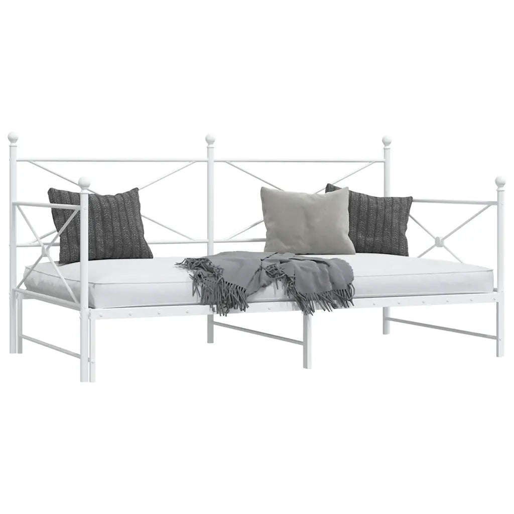 Divano Letto Estraibile senza Materasso 107x203 cm in Acciaio 4104692