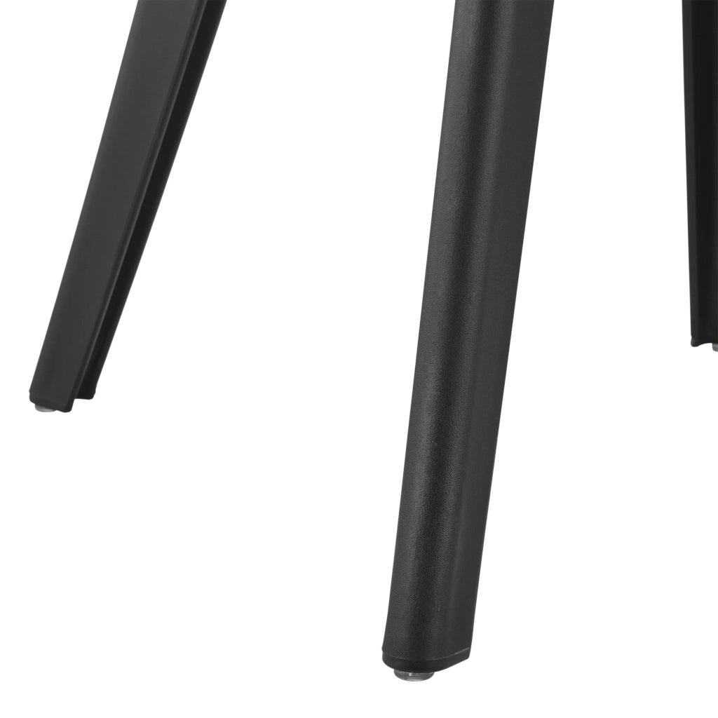 Set di 2 sedie da cucina/sala da pranzo in plastica 83 cm nero 03_0003631