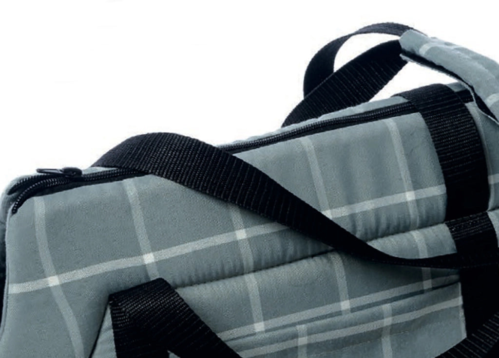 Borsa Trasportino Per Cane Modello Doggy Bag A Quadri