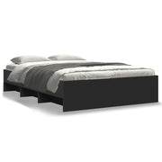 Letto matrimoniale | Letto per adulti | Giroletto Nero 120x190 cm in Legno Multistrato