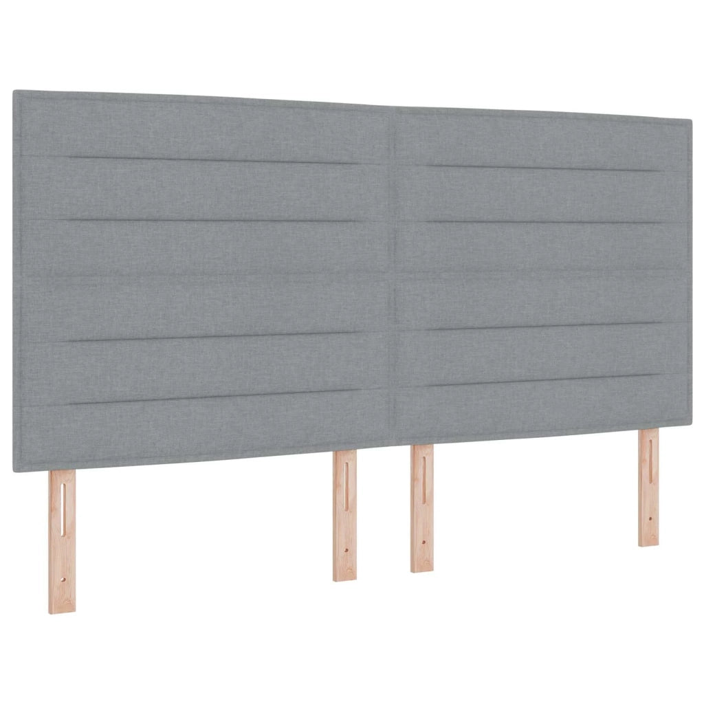 Letto box spring con materasso Grigio Chiaro 140 x 190 cm 3454127