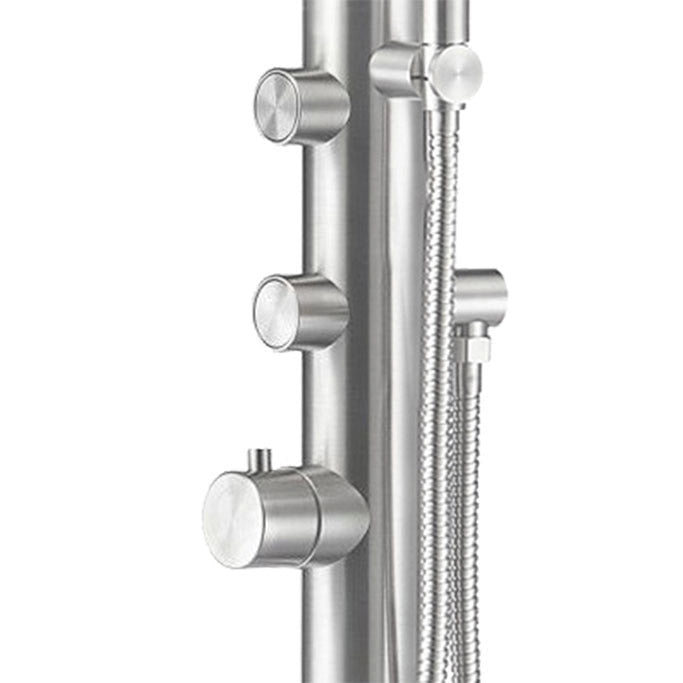 Doccia da Giardino 221x18x56 cm con Doccetta Sined Budoni Inox
